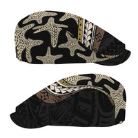 Beige Polynesian Starfish Unique Pattern Jeff Hat