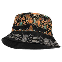 Black Batik Papua-inspired Pattern Bucket Hat - Polynesian Pride