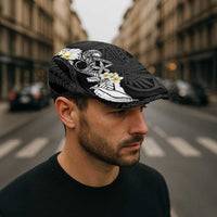 Black Samoa Tattoo Jeff Hat Plumeria Samoan Ocean Tatau Pattern - Polynesian Pride