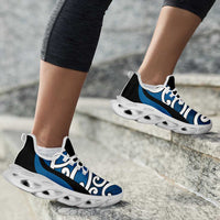 Blue Maori Koru New Zealand Clunky Sneakers