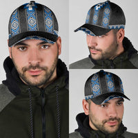 Blue Taniko Aotearoa Classic Cap Niho Taniwha Mix Poutama LT14 - Polynesian Pride