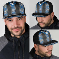 Blue Taniko Aotearoa Mesh Trucker Cap Niho Taniwha Mix Poutama - Polynesian Pride