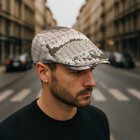 Brown Hawaii Tiare and Shell Lei Jeff Hat Hawaiian Palaka Luxury Vibes - Polynesian Pride