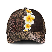 Brown Polynesia Classic Cap Plumeria Tropical Leaves With Galaxy Polynesian Art LT14 Universal Fit Brown - Polynesian Pride
