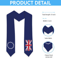 Cook Islands Graduation Stole Flag Style LT05 - Polynesian Pride