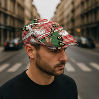 Cowboy Hawaii Mele Kalikimaka Jeff Hat Paniolo Kukui Nut Pikake Lei Red Version - Polynesian Pride