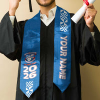 Custom Apifoou College Graduation Stole Tongan Ngatu Pattern LT05 - Polynesian Pride
