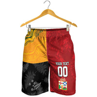 Custom British Lions-AUNZ Shorts for Men Australia-New Zealand Indigenous Motif LT9 - Polynesian Pride