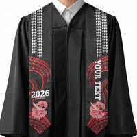 Custom Hawaii Kalani High School Graduation Stole Class Of Year Polynesian Kakau Pattern LT14 - Polynesian Pride