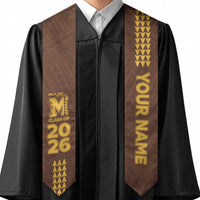 Custom Hawaii Mililani High School Graduation Stole Kakau Pattern LT05 - Polynesian Pride