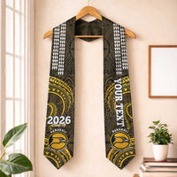 Custom Hawaii Nanakuli High and Intermediate School Graduation Stole Class Of Year Polynesian Kakau Pattern LT14 One Size Yellow - Polynesian Pride