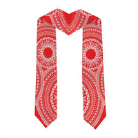 Custom Kolisi Tonga Atele Graduation Stole Class Of Year Tongan Ngatu Pattern LT14 - Polynesian Pride