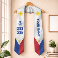 Custom Philippines Graduation Stole Flag Style LT05 One Size White - Polynesian Pride