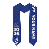Custom Tupou College Graduation Stole Tongan Ngatu Pattern LT05 - Polynesian Pride