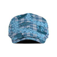 Cyan Palaka Hawaii Cowboy Jeff Hat Puakenikeni Lei Paniolo Papale Seamless Vibes - Polynesian Pride