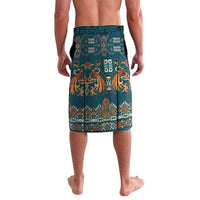 Dark Cyan Blue Batik Papua-inspired Pattern Lavalava - Polynesian Pride