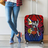Filipinos Lapu-lapu Hero Luggage Cover Philippines Flag and Sun DT02 - Polynesian Pride