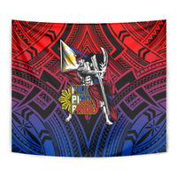 Filipinos Lapu-lapu Hero Tapestry Philippines Flag and Sun DT02 - Polynesian Pride