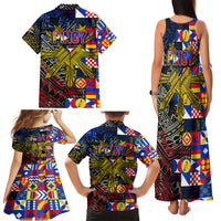 Pinoy Philippines Family Matching Tank Maxi Dress and Hawaiian Shirt Filipino Tattoo Art Style DT02 - Polynesian Pride