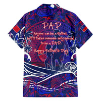 Father's Day Samoa Family Matching Off The Shoulder Long Sleeve Dress and Hawaiian Shirt Special Dad Polynesia Paradise