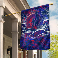 Father's Day Samoa Garden Flag Special Dad Polynesia Paradise