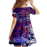 Father's Day American Samoa Family Matching Off The Shoulder Long Sleeve Dress and Hawaiian Shirt Special Dad Polynesia Paradise