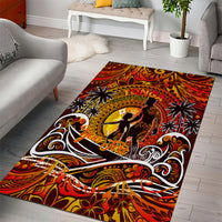 Father's Day Tonga Area Rug Special Dad Polynesia Paradise