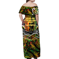 Father's Day Vanuatu Family Matching Off Shoulder Maxi Dress and Hawaiian Shirt Special Dad Polynesia Paradise DT02 - Polynesian Pride