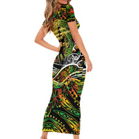 Father's Day Vanuatu Family Matching Short Sleeve Bodycon Dress and Hawaiian Shirt Special Dad Polynesia Paradise DT02 - Polynesian Pride