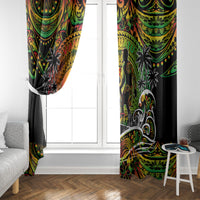 Father's Day Vanuatu Window Curtain Special Dad Polynesia Paradise