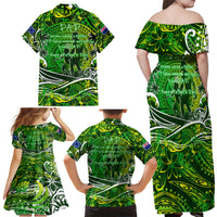 Father's Day Cook Islands Family Matching Off Shoulder Maxi Dress and Hawaiian Shirt Special Dad Polynesia Paradise DT02 - Polynesian Pride