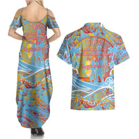 Father's Day Fiji Couples Matching Summer Maxi Dress and Hawaiian Shirt Special Dad Polynesia Paradise DT02 - Polynesian Pride