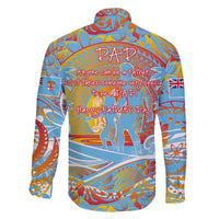 Father's Day Fiji Family Matching Long Sleeve Bodycon Dress and Hawaiian Shirt Special Dad Polynesia Paradise