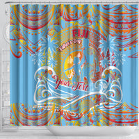 Father's Day Fiji Shower Curtain Special Dad Polynesia Paradise