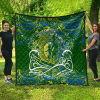 Father's Day Solomon Islands Quilt Special Dad Polynesia Paradise