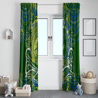 Father's Day Solomon Islands Window Curtain Special Dad Polynesia Paradise