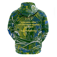 Father's Day Solomon Islands Zip Hoodie Special Dad Polynesia Paradise