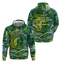 Father's Day Solomon Islands Zip Hoodie Special Dad Polynesia Paradise