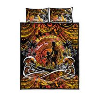 Father's Day Marquesas Islands Quilt Bed Set Special Dad Polynesia Paradise