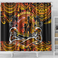 Father's Day Marquesas Islands Shower Curtain Special Dad Polynesia Paradise
