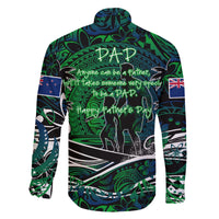 Father's Day New Zealand Family Matching Long Sleeve Bodycon Dress and Hawaiian Shirt Special Dad Polynesia Paradise