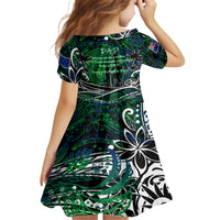 Father's Day New Zealand Family Matching Short Sleeve Bodycon Dress and Hawaiian Shirt Special Dad Polynesia Paradise DT02 - Polynesian Pride