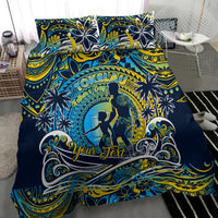 Father's Day Tokelau Bedding Set Special Dad Polynesia Paradise