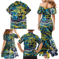Father's Day Tokelau Family Matching Mermaid Dress and Hawaiian Shirt Special Dad Polynesia Paradise