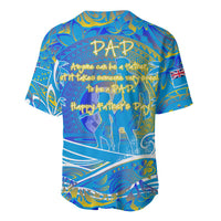 Father's Day Tuvalu Baseball Jersey Special Dad Polynesia Paradise