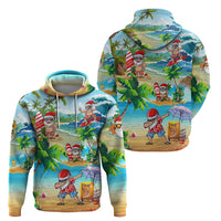 Guam Christmas Hoodie Santa Claus Beach and Wave DT02 - Polynesian Pride