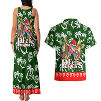 Guam Christmas Couples Matching Tank Maxi Dress and Hawaiian Shirt Felis Pusgua Tropical Xmas Patterns DT02 - Polynesian Pride
