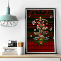 Meri Kirihimete New Zealand Canvas Wall Art Christmas Kiwi Maori DT02 - Polynesian Pride