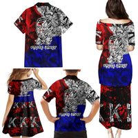 Philippines Bonifacio Day Family Matching Puletasi Dress and Hawaiian Shirt DT02 - Polynesian Pride