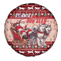 Dog Sled Christmas Spare Tire Cover Husky Sleigh Ride Design - Polynesian Pride
